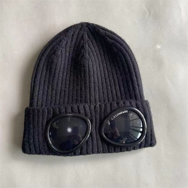 new cp autumn/winter knitted hat men's and women's outdoor warmth korean edition couple knitted hat fashion brand knitted hat, Blue;gray